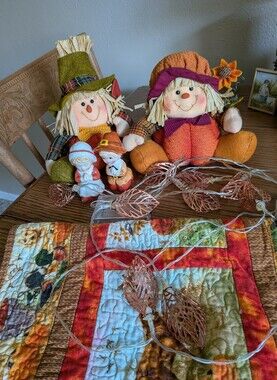 Labrador Dogs And Scarecrows Autumn Decor Bundle